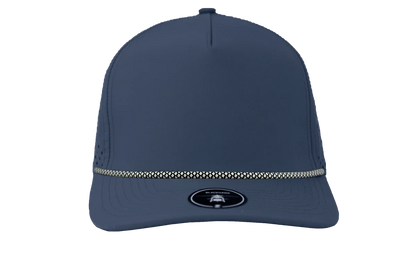 ZAPPED HEADWEAR - 5 Panel Medium Profile Snapback - BLACKHAWK R+ (With Rope)
